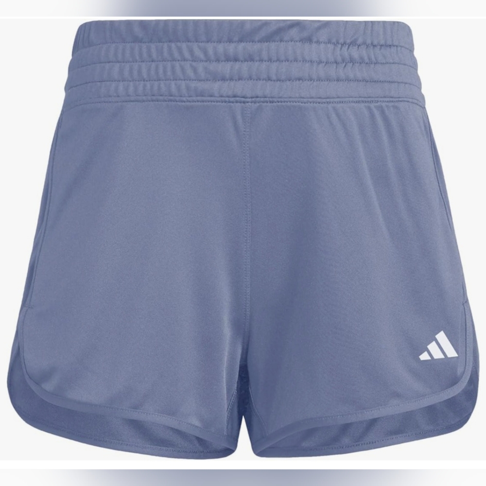 Adidas Women's Pacer Training Woven High Rise Shorts Preloved Ink/White Size XL